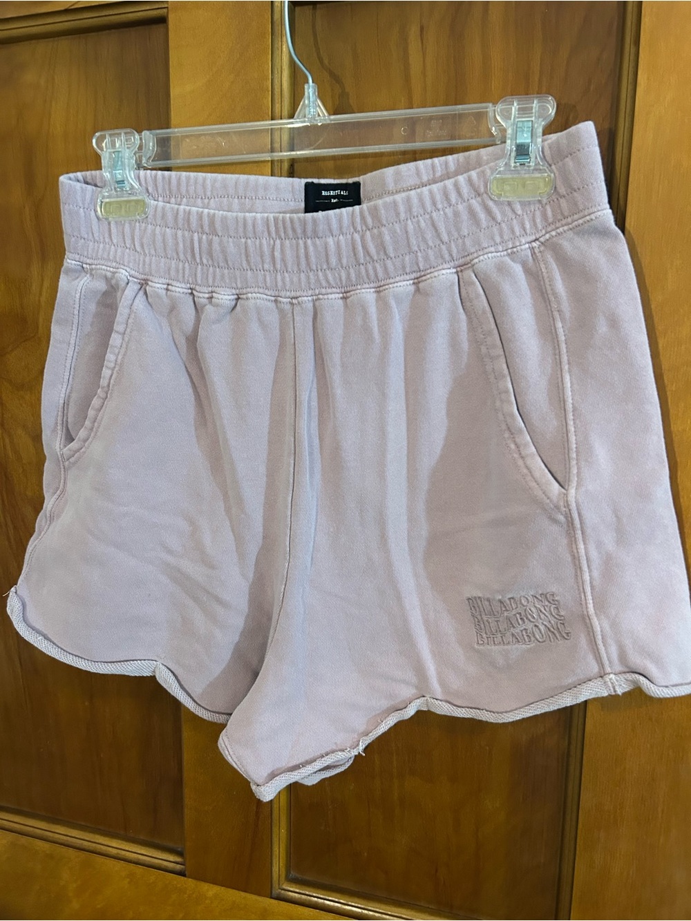 Billabong Women's Pale Lilac Athletic Pull-On Shorts